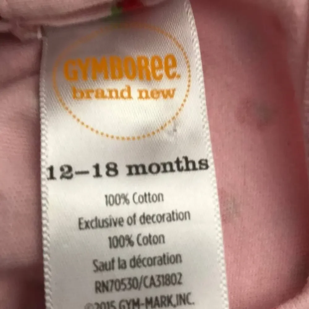 Gymboree 2015  Strawberry Romper Size 12-18 months